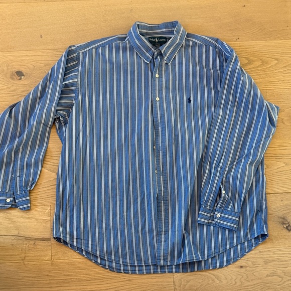 Ralph Lauren Other - Ralph Lauren Men's Blue and White Striped Shirt